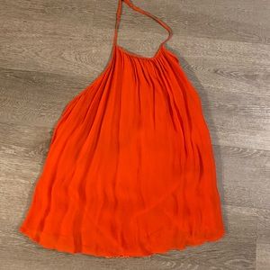 Red/orange halter top